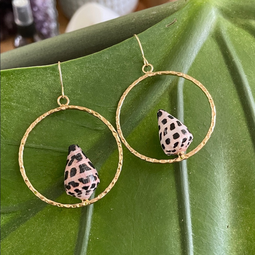 Hawaiian Cone Shell Earrings